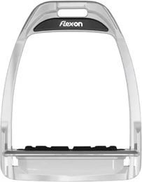 Flex-On Hunter H Steigbügel mit Platte Grip in Schwarz/Schwarz/Weiß – Bild 1 von 1