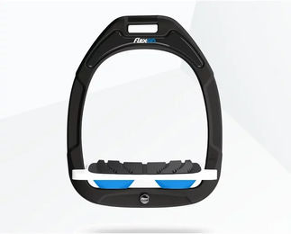 Flex-On Neigung Grip Steigbügel Green Composite in Grün Weiß Blau – Bild 1 von 1