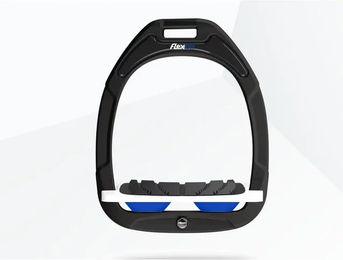 Flex-On Neigung Grip Steigbügel Green Composite in Grün Weiß Blau – Bild 1 von 1