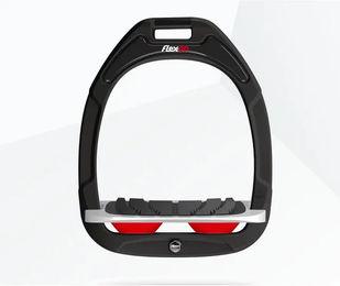 Flex-On Neigung Steigbügel Grip Green Composite für Pferde in Grün Grau Rot – Bild 1 von 1