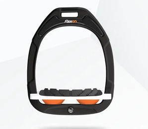 Flex-On Neigung Steigbügel Grip Green Composite Grün Weiß Orange – Bild 1 von 1