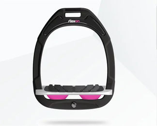 Flex-On Neigungssteigbügel Grip aus Composite in Grün/Grau/Rosa – Bild 1 von 1