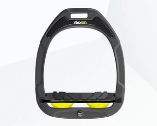 Flex-On Neigungssteigbügel Grip Green Composite Anthrazit Schwarz Gelb – Bild 1 von 1