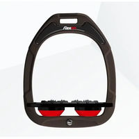 Produktbild von Flex-on Pferde Steigbügel Ultra Grip Green Composite in Braun Schwarz Rot