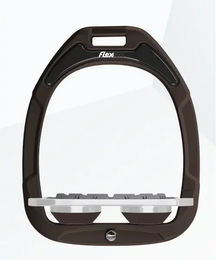 Flex-on Plat Grip Composite Reitgurt in Braun Grau Braun – Bild 1 von 1