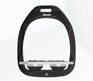 Flex-on Plat Grip Composite Reitgurt Schwarz Grau – Bild 1 von 1