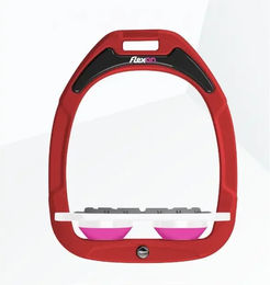 Flex-on Plat Grip Green Composite Steigbügelplatten Rot Weiß Rosa – Bild 1 von 1