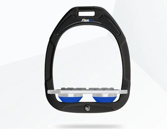 Flex-on Plat Grip Steigbügel aus Composite in Grün/Grau/Blau – Bild 1 von 1