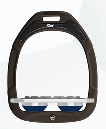 Flex-on Plat Grip Steigbügel aus Green Composite in Braun Grau Marine – Bild 1 von 1