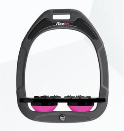 Flex-On Plat Ultra Grip Composite Reitstiefel Anthrazit Schwarz Rosa – Bild 1 von 1