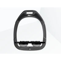 Produktbild von Flex-On Platt-Grip Steigbügel Green Composite Anthrazit Schwarz Grau
