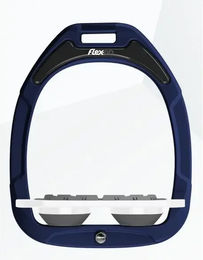 Flex-On Platt-Grip Steigbügel Green Composite Marine Weiß Grau – Bild 1 von 1