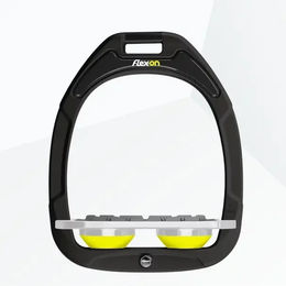 Flex-on Platt-Grip Steigbügel Green Composite Schwarz Grau Yellow – Bild 1 von 1