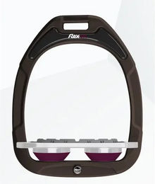 Flex-On Platte Grip Steigbügel aus Green Composite in Braun Grau Pflaume – Bild 1 von 1