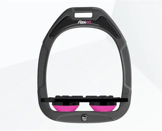 Flex-On Platte Grip Steigbügel Green Composite Anthrazit Schwarz Rosa – Bild 1 von 1