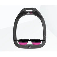 Produktbild von Flex-On Platte Grip Steigbügel Green Composite Anthrazit Schwarz Rosa