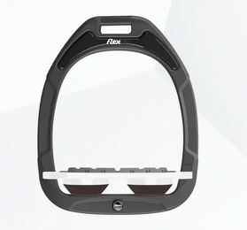 Flex-On Platte Grip Steigbügel Green Composite Anthrazit Weiß Braun – Bild 1 von 1