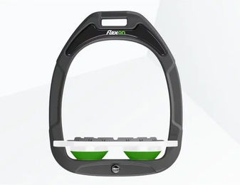 Flex-On Platte Grip Steigbügel Green Composite Anthrazit Weiß Grün – Bild 1 von 1