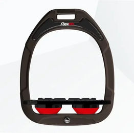Flex-On Platte Grip Steigbügel Green Composite Braun Schwarz Rot – Bild 1 von 1