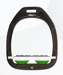 Flex-On Platte Grip Steigbügel Green Composite Braun Weiß Grün – Bild 1 von 1