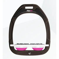 Produktbild von Flex-On Platte Grip Steigbügel Green Composite Braun Weiß Rosa