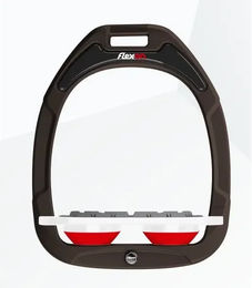 Flex-On Platte Grip Steigbügel Green Composite Braun Weiß Rot – Bild 1 von 1