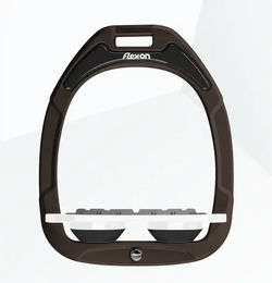 Flex-On Platte Grip Steigbügel Green Composite Braun Weiß Schwarz – Bild 1 von 1