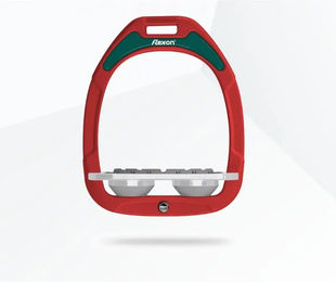 Flex-On Platte Grip Steigbügel Green Composite in Bordeaux Grau Grün – Bild 1 von 1