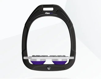 Flex-On Platte Grip Steigbügel Green Composite in Grün Grau Violett – Bild 1 von 1