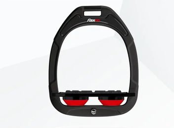 Flex-On Platte Grip Steigbügel Green Composite in Grün Schwarz Rot – Bild 1 von 1