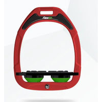 Produktbild von Flex-On Platte Grip Steigbügel Green Composite in Rot Schwarz Grün
