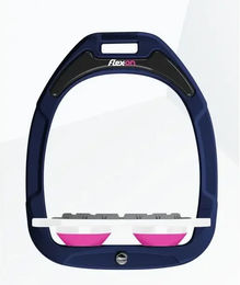 Flex-On Platte Grip Steigbügel Green Composite Marine Weiß Rosa – Bild 1 von 1