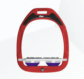 Flex-On Platte Grip Steigbügel Green Composite Rot Grau Violett – Bild 1 von 1