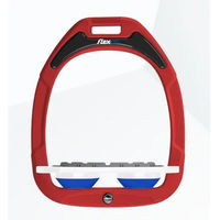 Produktbild von Flex-On Platte Grip Steigbügel Green Composite Rot Weiß Blau