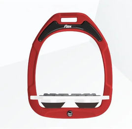 Flex-On Platte Grip Steigbügel Green Composite Rot Weiß Braun – Bild 1 von 1
