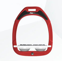 Flex-On Platte Grip Steigbügel Green Composite Rot Weiß Grau – Bild 1 von 1