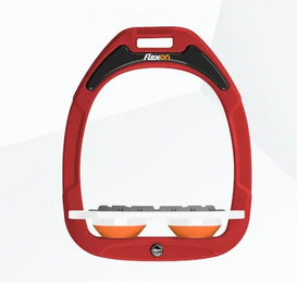 Flex-On Platte Grip Steigbügel Green Composite Rot Weiß Orange – Bild 1 von 1
