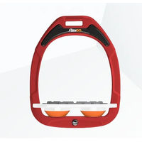 Produktbild von Flex-On Platte Grip Steigbügel Green Composite Rot Weiß Orange