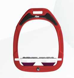 Flex-On Platte Grip Steigbügel Green Composite Rot Weiß Purpur – Bild 1 von 1