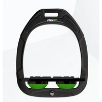 Produktbild von Flex-On Platte Grip Steigbügel Green Composite Schwarz/Grün