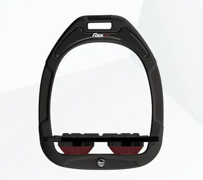 Flex-On Platte Grip Steigbügel Green Composite Schwarz/Schwarz/Bordeaux – Bild 1 von 1