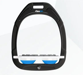 Flex-On Platte Grip Steigbügel Green Composite Schwarz Weiß Blau – Bild 1 von 1