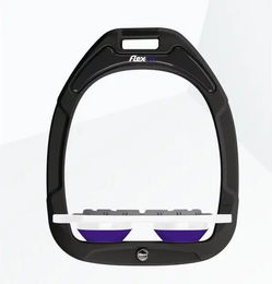 Flex-On Platte Grip Steigbügel Green Composite Schwarz Weiß Violett – Bild 1 von 1