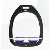 Produktbild von Flex-On Platte Grip Steigbügel Green Composite Schwarz Weiß Violett