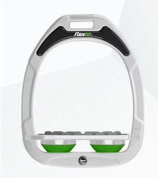 Flex-On Platte Grip Steigbügel Green Composite Weiß Grau Grün – Bild 1 von 1