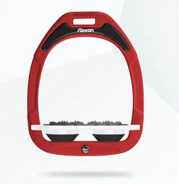 Flex-on Platten-Steigbügel Ultra Grip Green Composite in Rot Weiß Schwarz – Bild 1 von 1
