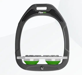 Flex-On Plattgrip Steigbügel Green Composite Anthrazit Grau Grün – Bild 1 von 1