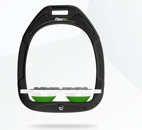 Flex-On Plattgrip Steigbügel Green Composite Grün/Weiß/Grün – Bild 1 von 1
