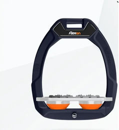 Flex-On Reit-Sicherheitssteigbügel Plat Ultra Grip Blau Grau Orange Safe-On – Bild 1 von 1