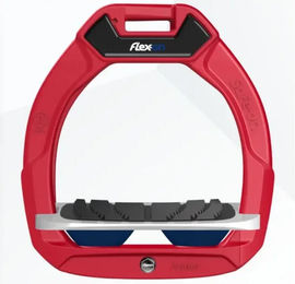 Flex-On Rotierende Steigbügel Green Composite Grip Rot Grau Marine – Bild 1 von 1